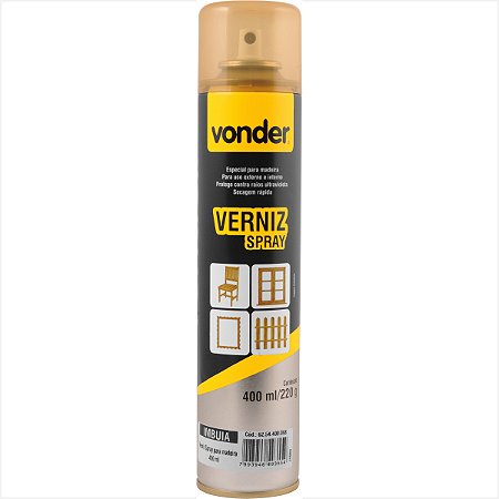 Verniz em spray imbuia 400 ml - Vonder