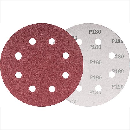 Disco de lixa costado em pluma 180 mm grão 180 LPV 750 - Vonder