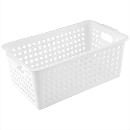 Cesto plástico organizador 6 kgf branco - Vonder