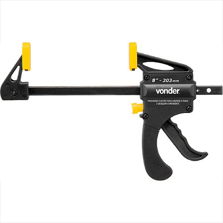 Grampo tipo sargento aperto rápido 8" - 203 mm GA 308 - Vonder