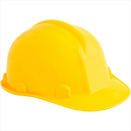 Capacete amarelo com aba frontal - Vonder