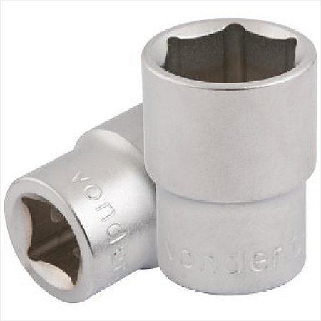 Soquete sextavado com encaixe de 1/2" 22 mm - Vonder
