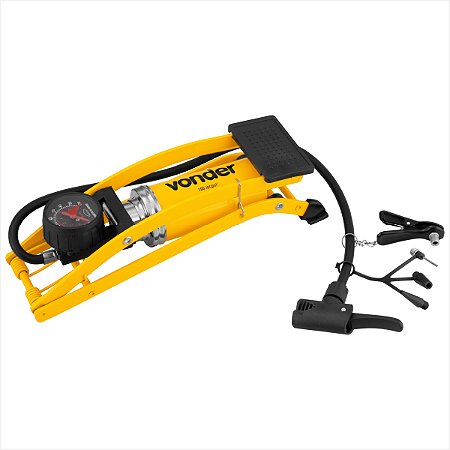 Bomba de ar para encher pneus com pedal - Vonder