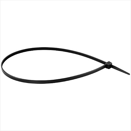 Abraçadeira de nylon preta 400 x 4,8 mm com 100 peças - Vonder