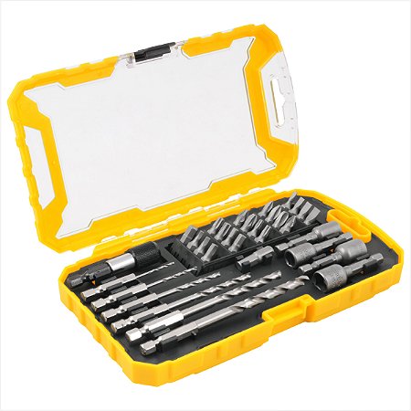 Kit de bits brocas e soquetes com 32 peças - Vonder