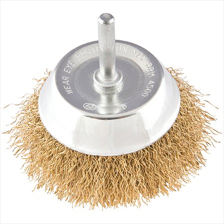 Escova tipo copo 2" com haste 1/4" - Vonder