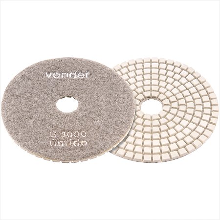 Disco de lixa diamantado com costado em pluma 4" G3000 Vonder