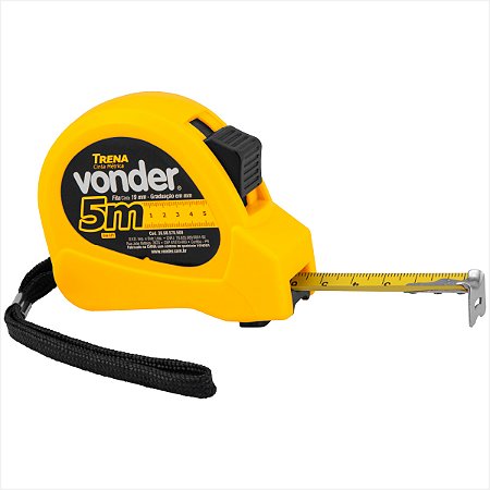 Trena curta de aço 5 m x 19 mm - Vonder