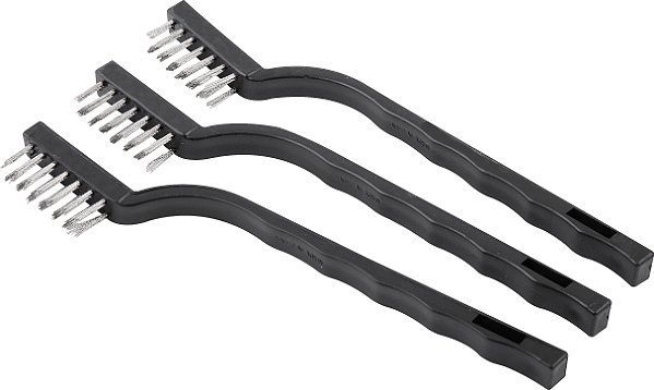 Kit de escovas manuais em aço inox com 3 peças - Vonder