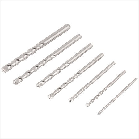 Kit brocas para concreto metal duro 3 mm a 10 mm com 7 peças - Vonder