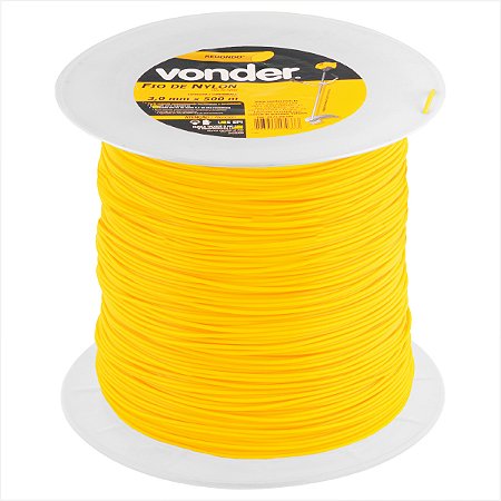 Fio de nylon 3,0 mm x 500 m redondo - Vonder