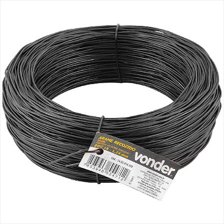Arame recozido torcido BWG 18 rolo com 1,0 kg Vonder
