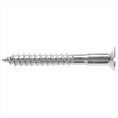 Parafuso madeira 6,1 mm x 55 mm cabeça chata zincado 100 unidades - Vonder