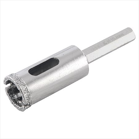 Serra copo diamantada 16 mm refrigerada com haste - Vonder