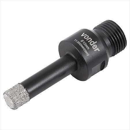 Serra copo diamantada 12 mm para esmerilhadeira - Vonder