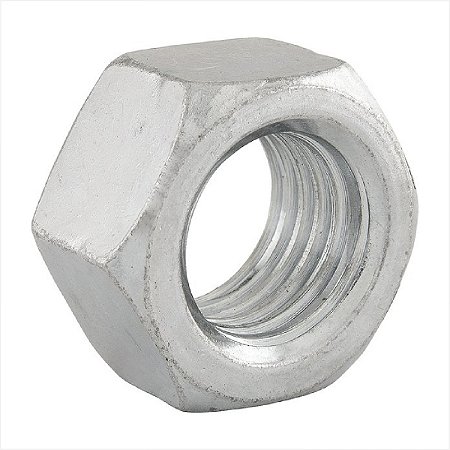 Porca sextavada 1/4" UNC zincada 100 unidades - Vonder