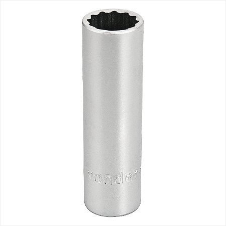 Soquete estriado longo com encaixe de 1/2" 21 mm - Vonder