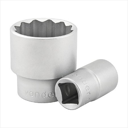 Soquete estriado com encaixe de 1/2" 27 mm - Vonder