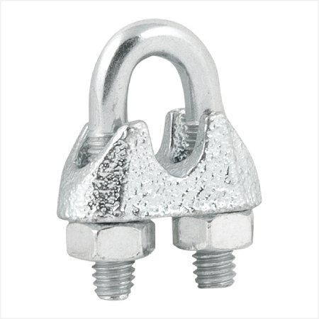 Clips para cabo de aço 1/8" - 3,18 mm pacote com 30 peças - Vonder