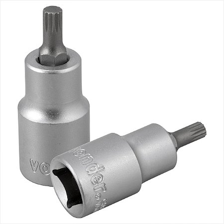 Soquete multidentado curto com encaixe de 1/2" M6 - Vonder