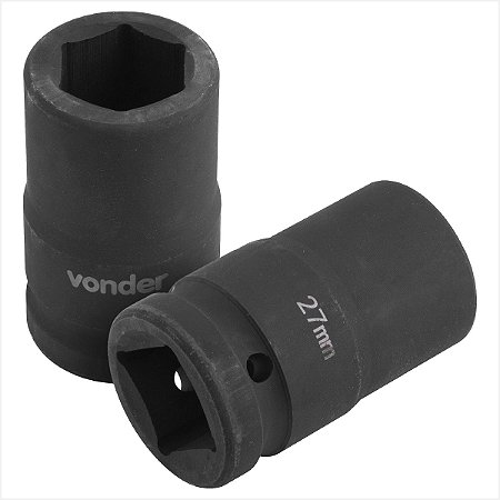 Soquete sextavado de impacto 1" x 27,0 mm para desforcímeto - Vonder