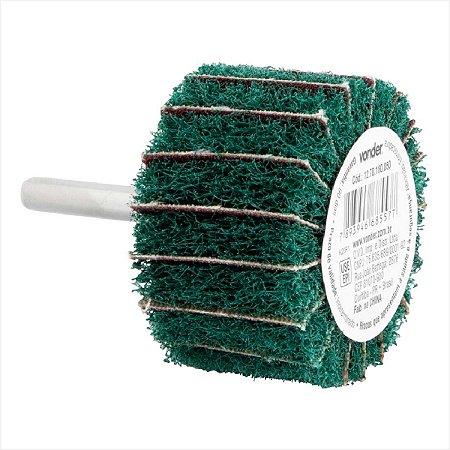 Roda com haste para remoção e acabamento 50 mm x 30 mm grão 180 Vonder