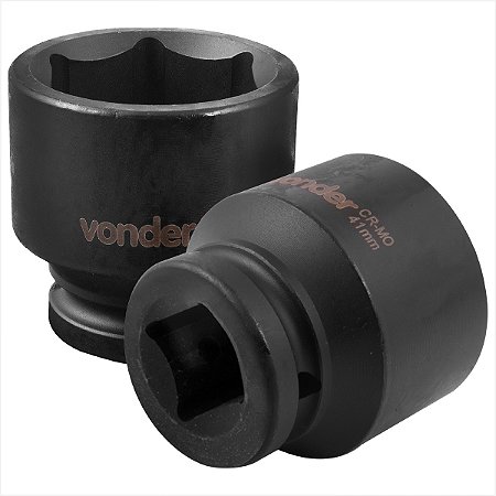 Soquete sextavado de impacto encaixe de 3/4" x 41,0 mm - Vonder