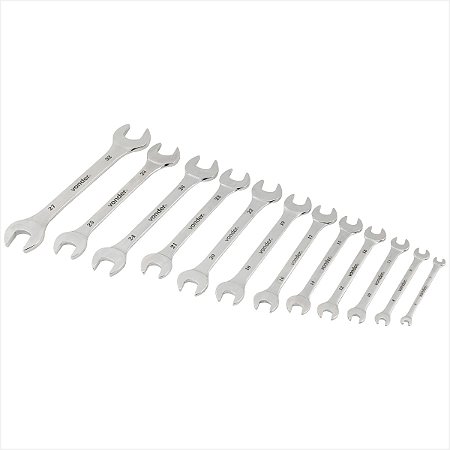Kit de chaves fixas 6 mm a 32 mm cromadas - Vonder