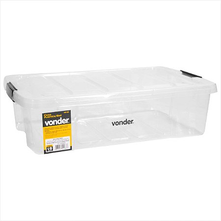 Caixa plástica/baú transparente CBV 020 - Vonder