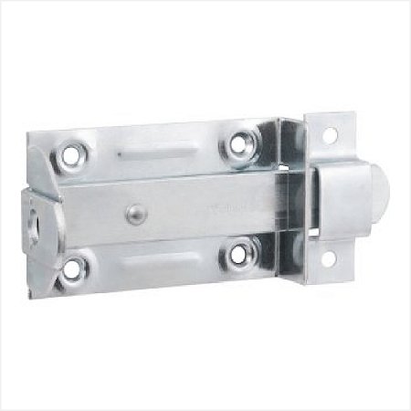 Fecho chato com porta-cadeado 5" - 127 mm zincado - Vonder