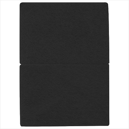 Feltro autoadesivo preto retangular 95 mm x 68 mm - Vonder