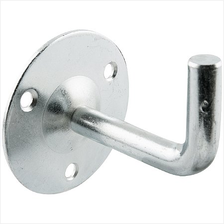 Suporte para corrimão redondo tipo gancho 1/2" zincado - Vonder
