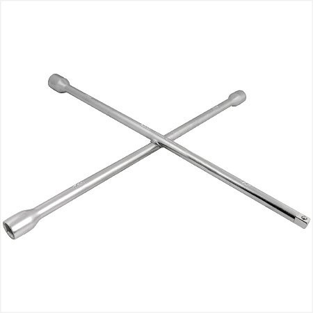 Chave de roda tipo cruz 17,0 x 19,0 x 21,0 mm x encaixe 1/2" para soquete Vonder