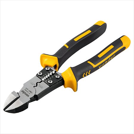 Alicate corte diagonal 8" para eletricista multifunção isolação até 1.000 V Vonder