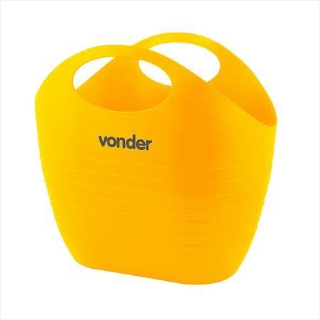 Bolsa plástica multiuso 20 litros amarela - Vonder
