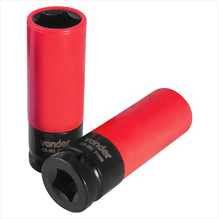 Soquete sextavado de impacto 1/2" 21 mm para roda de liga leve - Vonder