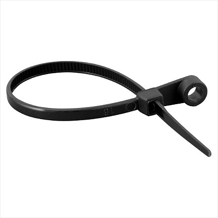 Abraçadeira de nylon para parafusos preta 150 x 3,6 mm 100 unidades Vonder