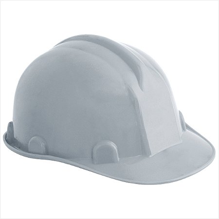 Capacete cinza com aba frontal - Vonder