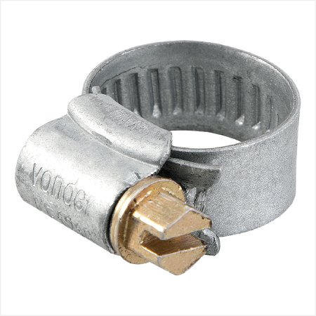 Abraçadeira rosca sem fim 13 mm a 16 mm com 6 peças AE 1216 - Vonder