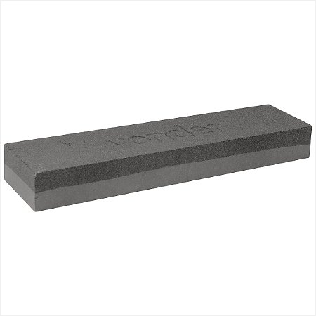 Pedra para afiar dupla face 8" retangular em blister - Vonder