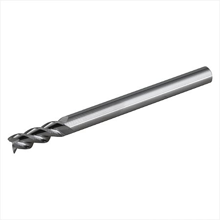 Fresa topo 4,0 mm em metal duro 3 cortes polida - Vonder