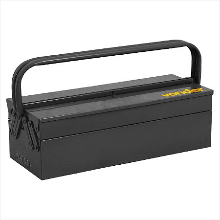 Caixa metálica sanfonada para ferramentas com 3 gavetas 50 x 19 x 16 cm Vonder