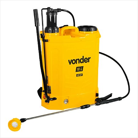Pulverizador costal 2 em 1 manual ou com bateria de lítio 18 litros - Vonder