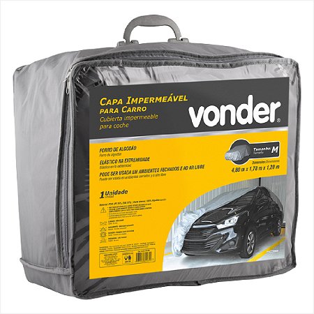 Capa impermeável para carro tamanho M - Vonder