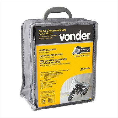 Capa impermeável para moto tamanho M - Vonder