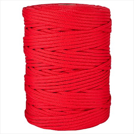 Corda multifilamento trançada 6,0 mm x 191 m vermelha - Vonder
