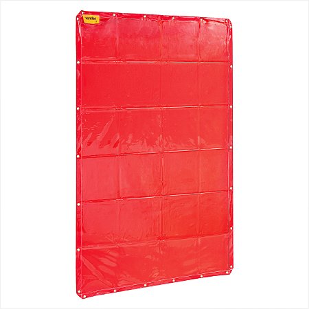 Cortina de proteção para solda laranja 1,22 m x 1,78 m - Vonder