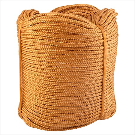 Corda caminhoneiro trançada 8 mm x 165 m ouro - Vonder