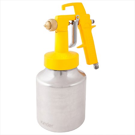 Pistola para pintura com caneca em alumínio tipo sucção ar direto PDV 100 Vonder