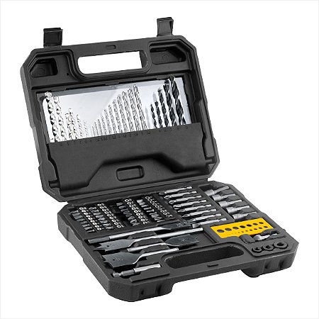 Kit combinado brocas e bits com 82 peças - Vonder